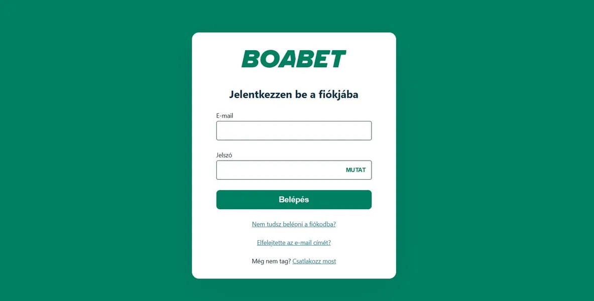 BoaBet bejelentkezés és fiókregisztráció